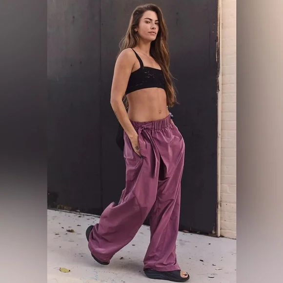 FREE PEOPLE | NWOT One More Time Wide Leg in Clove - Picture 4 of 4